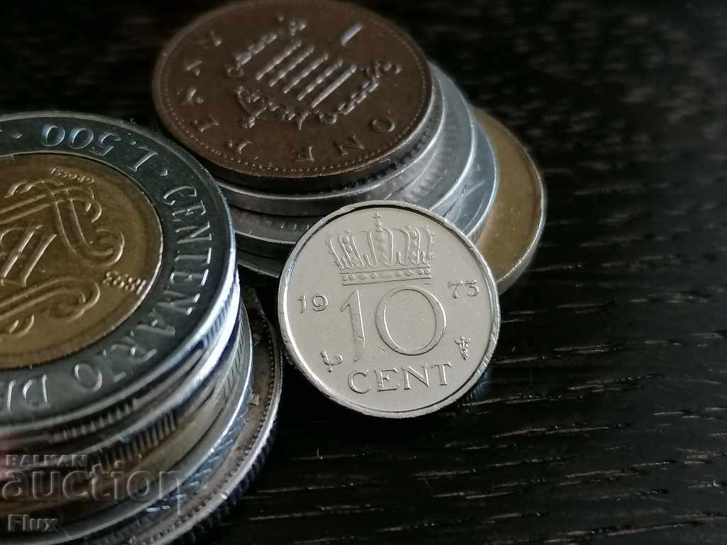 Coin - Netherlands - 10 cents 1973