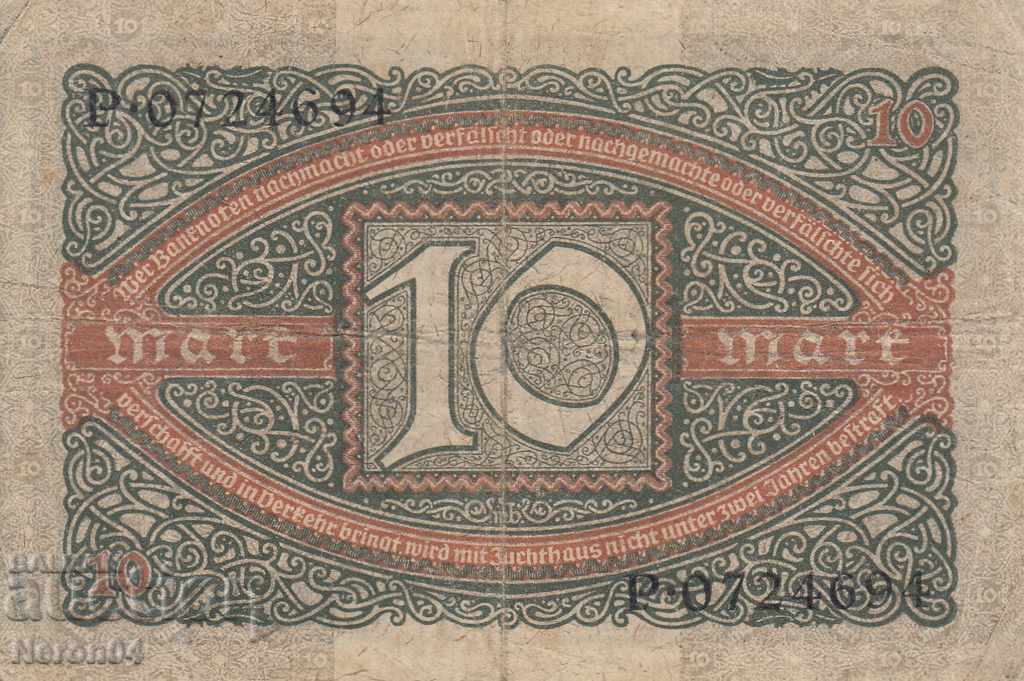 10 mărci 1920 F, Germania