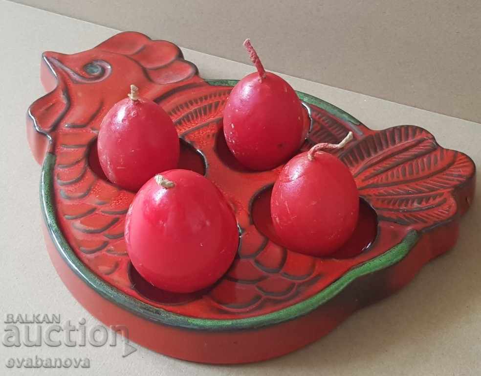 Candlestick Easter handmade original for Easter with price 15.00 BGN | € 7.67 Candlestick Easter handmade original for Easter with price 15.00 BGN | € 7.67