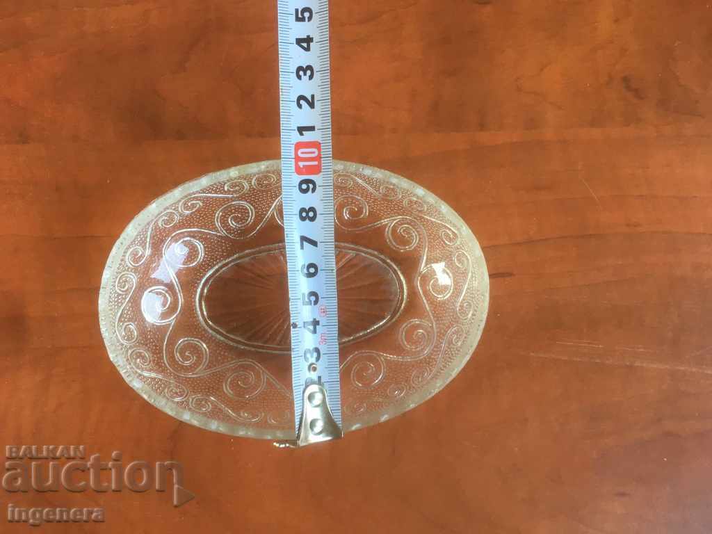 COURT FOR NUTS GLASS RELIEF ANTIQUE BOWL THICK - 6 COURT FOR NUTS GLASS RELIEF ANTIQUE BOWL THICK - 6