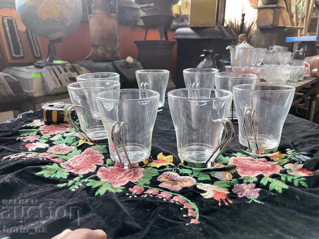 10672. SERVICE TEA CUPS FIRE-RESISTANT ITALY ITALY - 7 10672. SERVICE TEA CUPS FIRE-RESISTANT ITALY ITALY - 7