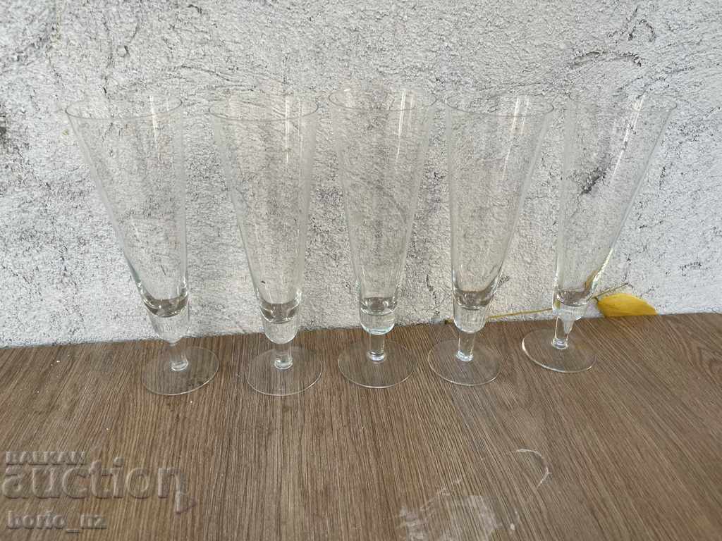 10677. OLD SERVICE COCKTAIL GLASSES GLASS