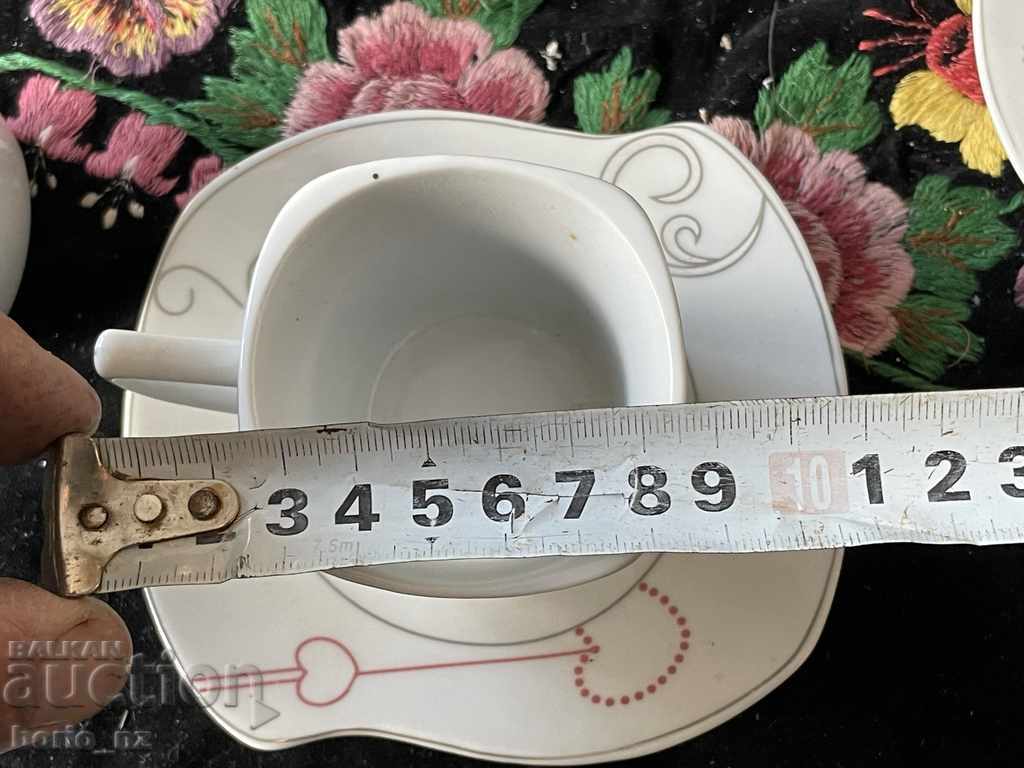 10686. COFFEE SERVICE SCHEFFER TURKEY SERMANY PORCELAIN - 6 10686. COFFEE SERVICE SCHEFFER TURKEY SERMANY PORCELAIN - 6