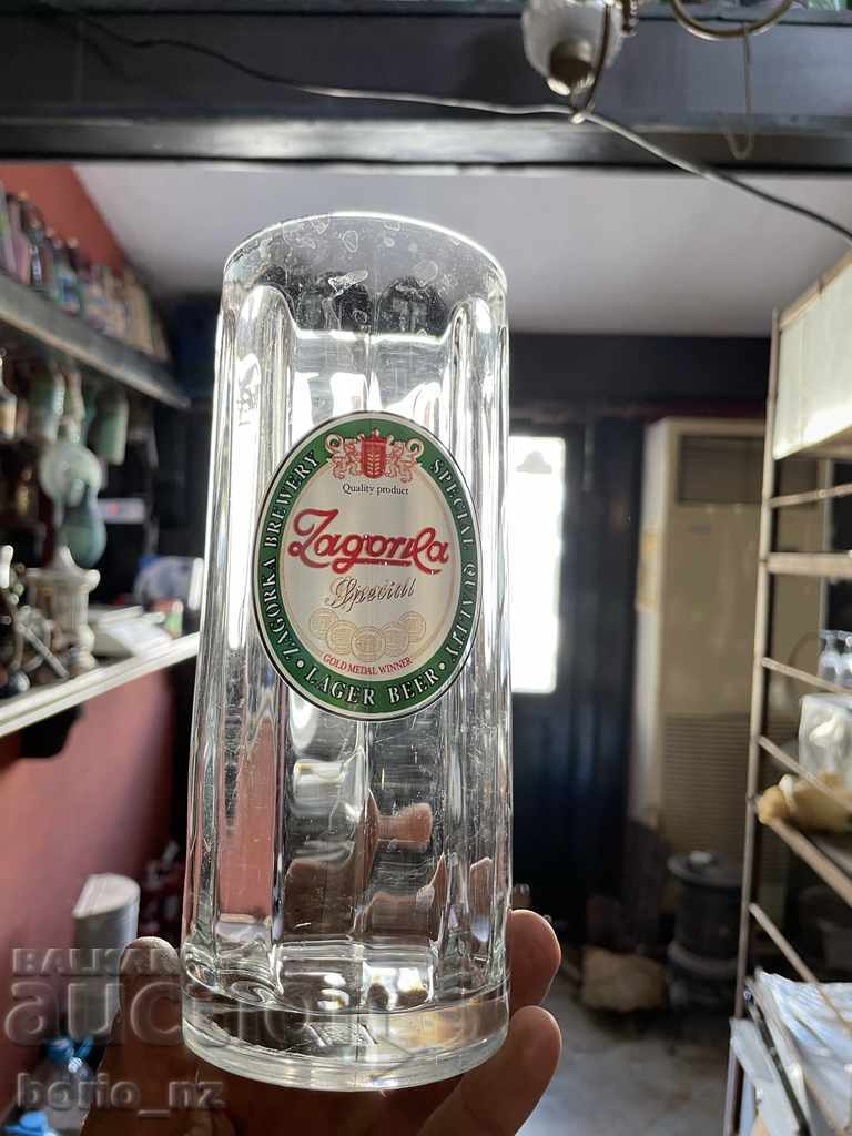 10692. SERVICE BEER MUGS ZAGORKA AND BOLYARKA SOLID GLASS - 5 10692. SERVICE BEER MUGS ZAGORKA AND BOLYARKA SOLID GLASS - 5