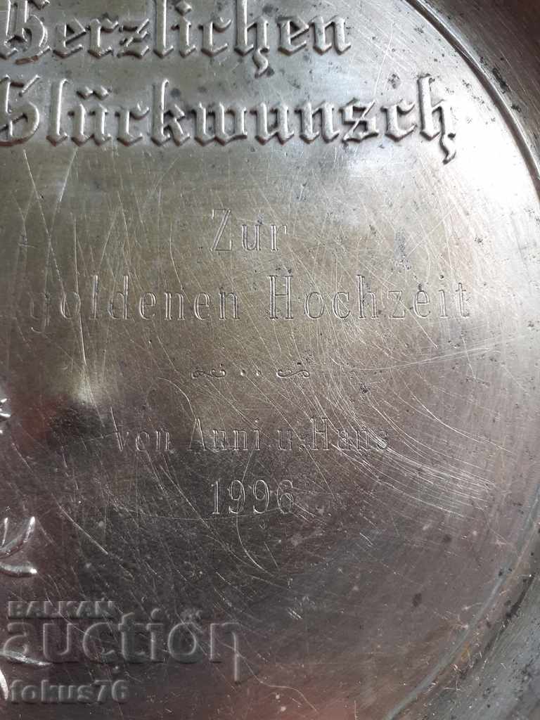 Placă de tablă pentru perete Stieber 97% ZINN cu preț 45.00 BGN | € 23.01 Placă de tablă pentru perete Stieber 97% ZINN cu preț 45.00 BGN | € 23.01