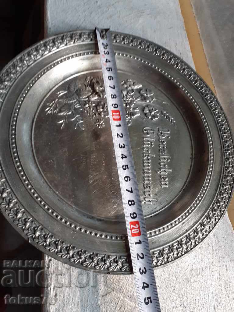 Livrarea Placă de tablă pentru perete Stieber 97% ZINN Livrarea Placă de tablă pentru perete Stieber 97% ZINN