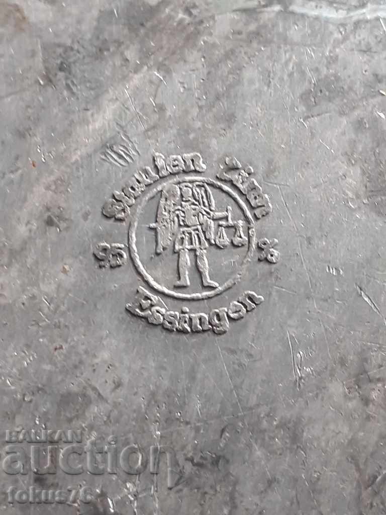 Auction Tin plate for wall Essingen 95% Stauien Zinn Auction Tin plate for wall Essingen 95% Stauien Zinn