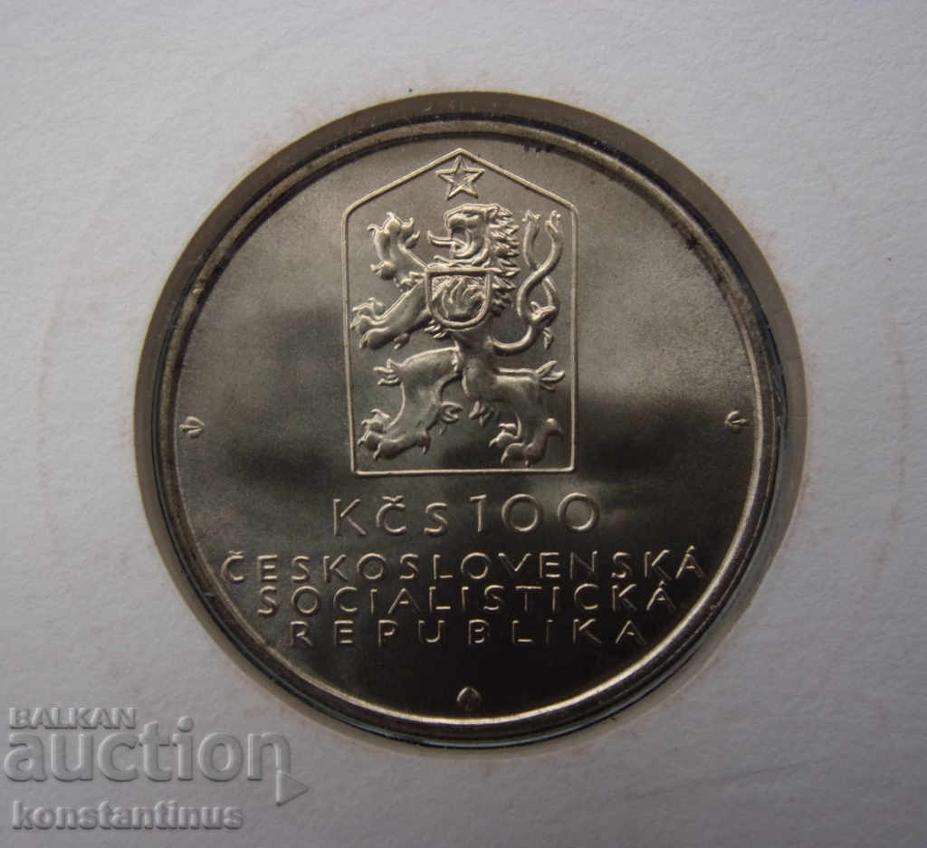 Чехословакия NUMISBRIEFE  100  Крони 1982 UNC  Rare - 5