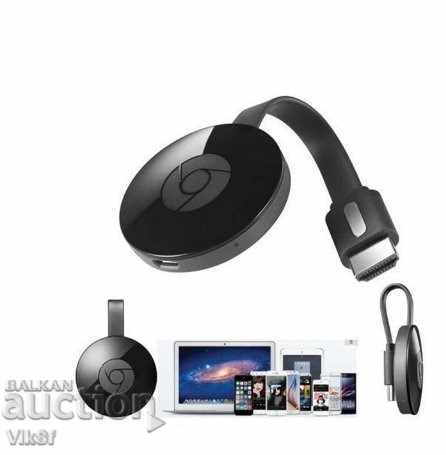 Receptorul Chromecast vă conectează telefonul la un televizor cu preț 25.50 BGN | € 13.04 Receptorul Chromecast vă conectează telefonul la un televizor cu preț 25.50 BGN | € 13.04