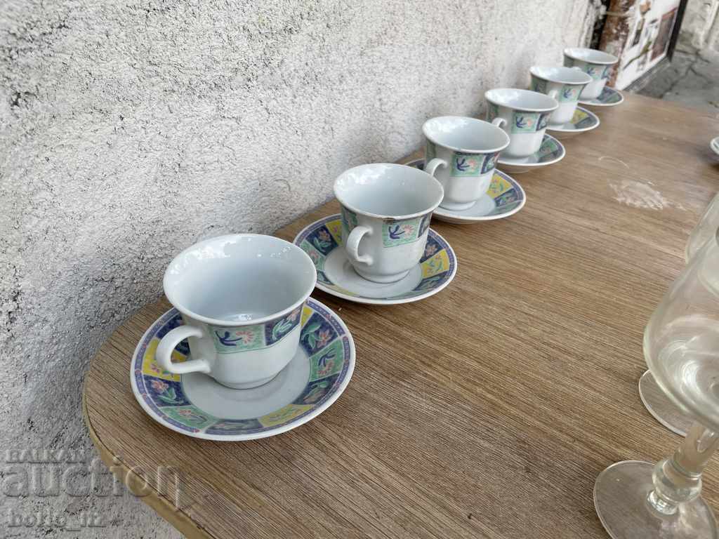 10697. SERVICE COFFEE CUPS PORCELAIN with price 18.00 BGN | € 9.20 10697. SERVICE COFFEE CUPS PORCELAIN with price 18.00 BGN | € 9.20
