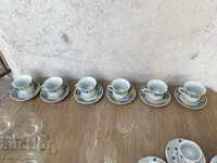 10697. SERVICE COFFEE CUPS PORCELAIN