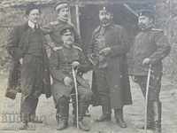 Снимка военен портрет български офицери в Чорлу 1913 год