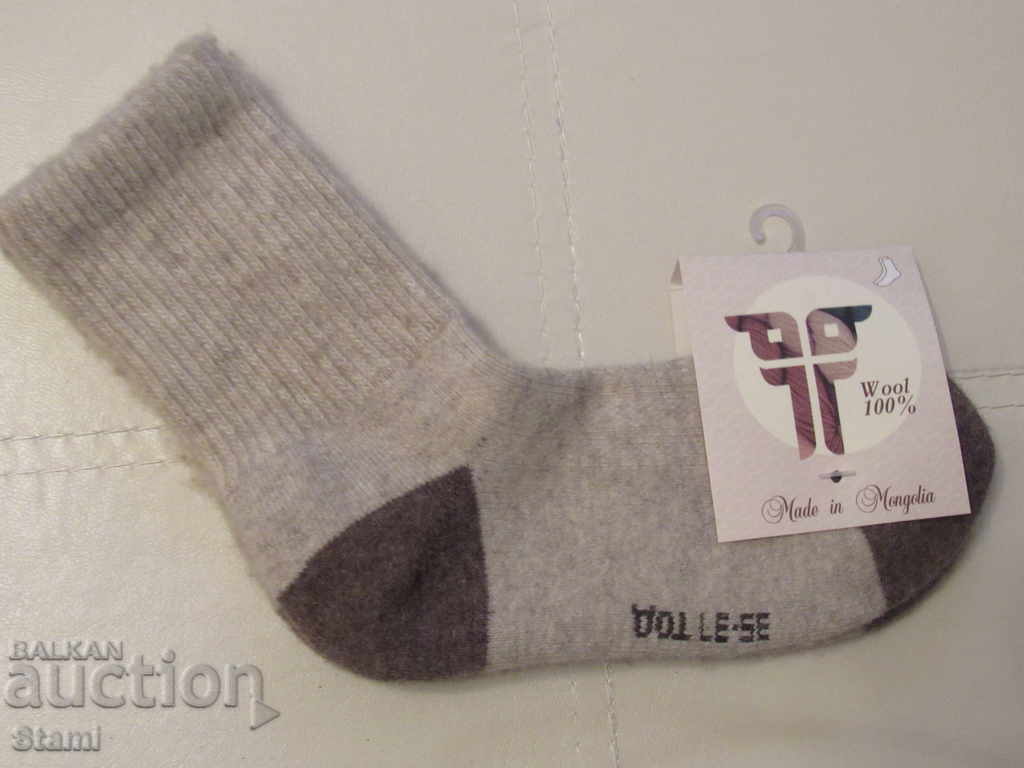 Woolen socks from Mongolia, size 35-37,100% organic wool