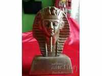 Παλαιό Αιγυπτιακό χάλκινο αγαλματίδιο, σχήμα TUTANKAMON