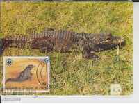 Postcard maximum FDC FAUNA Reptiles