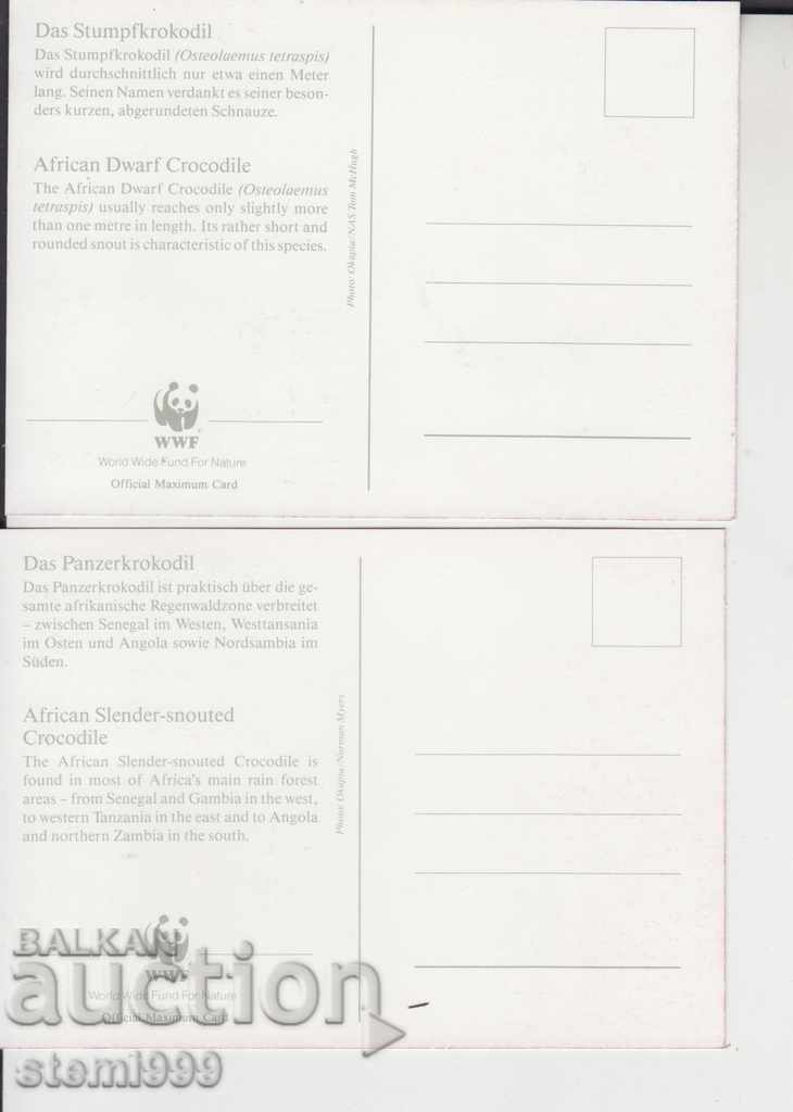 Delivery of Postcard maximum FDC Reptiles Lot of 4 cards Delivery of Postcard maximum FDC Reptiles Lot of 4 cards