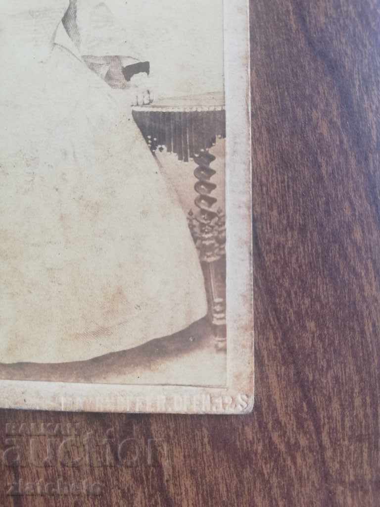 Auction  Old photograph. Hardboard 1862