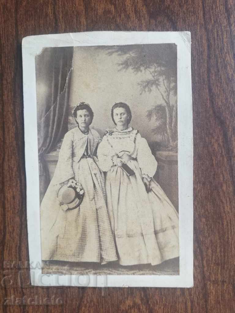 Стара Викторианска фотография. Твърд картон 1862