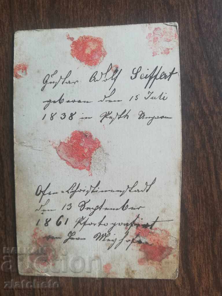 Auction Old Victorian photography. Hard cardboard 1861 Auction Old Victorian photography. Hard cardboard 1861