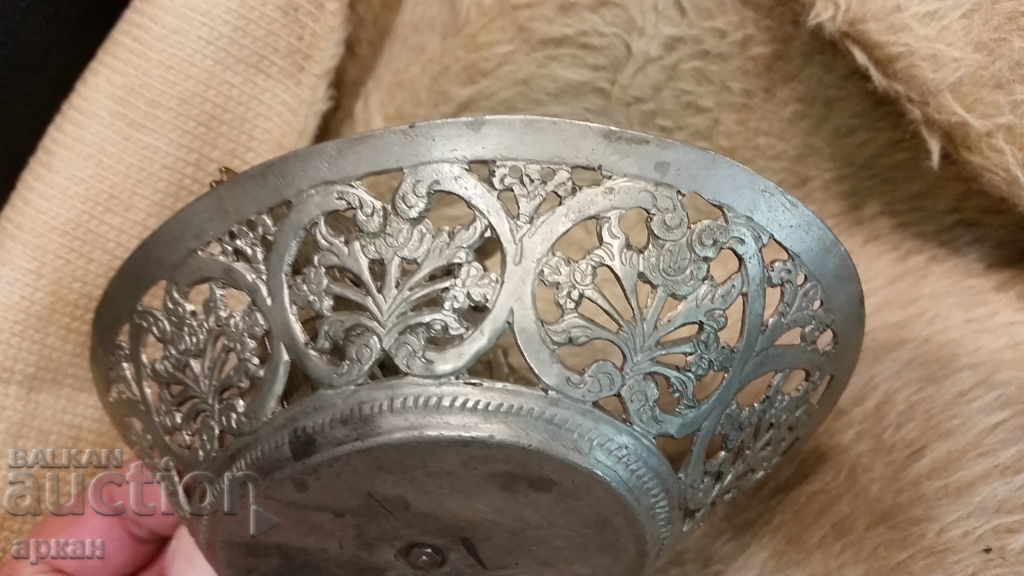 Възрожденски съд за лъжички -сечан -сребро - 7 Възрожденски съд за лъжички -сечан -сребро - 7