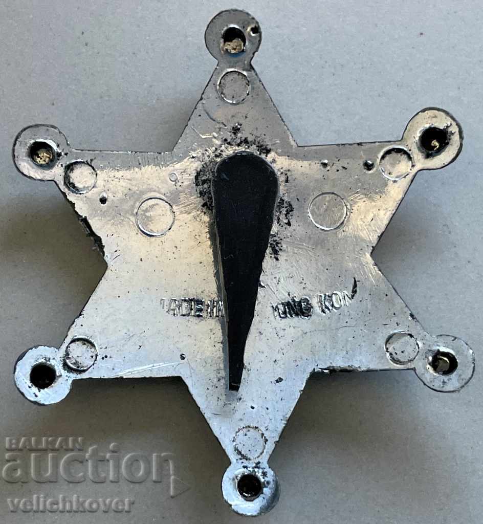 30633 USA children's badge Police Chief 70s with price 5.00 BGN | € 2.56