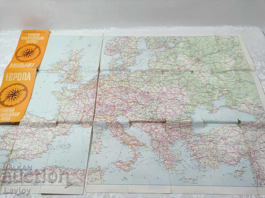 Delivery of Retro road map of Europe Delivery of Retro road map of Europe