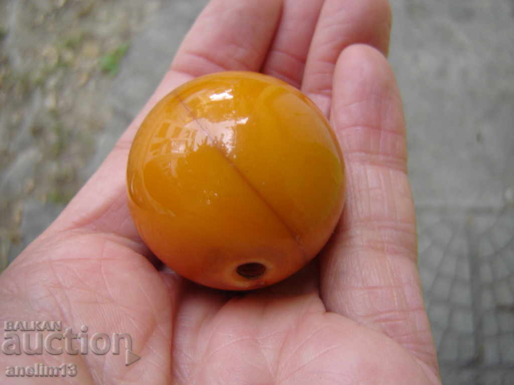 Auction BALL HANDLE AMBER BAKELITE Auction BALL HANDLE AMBER BAKELITE