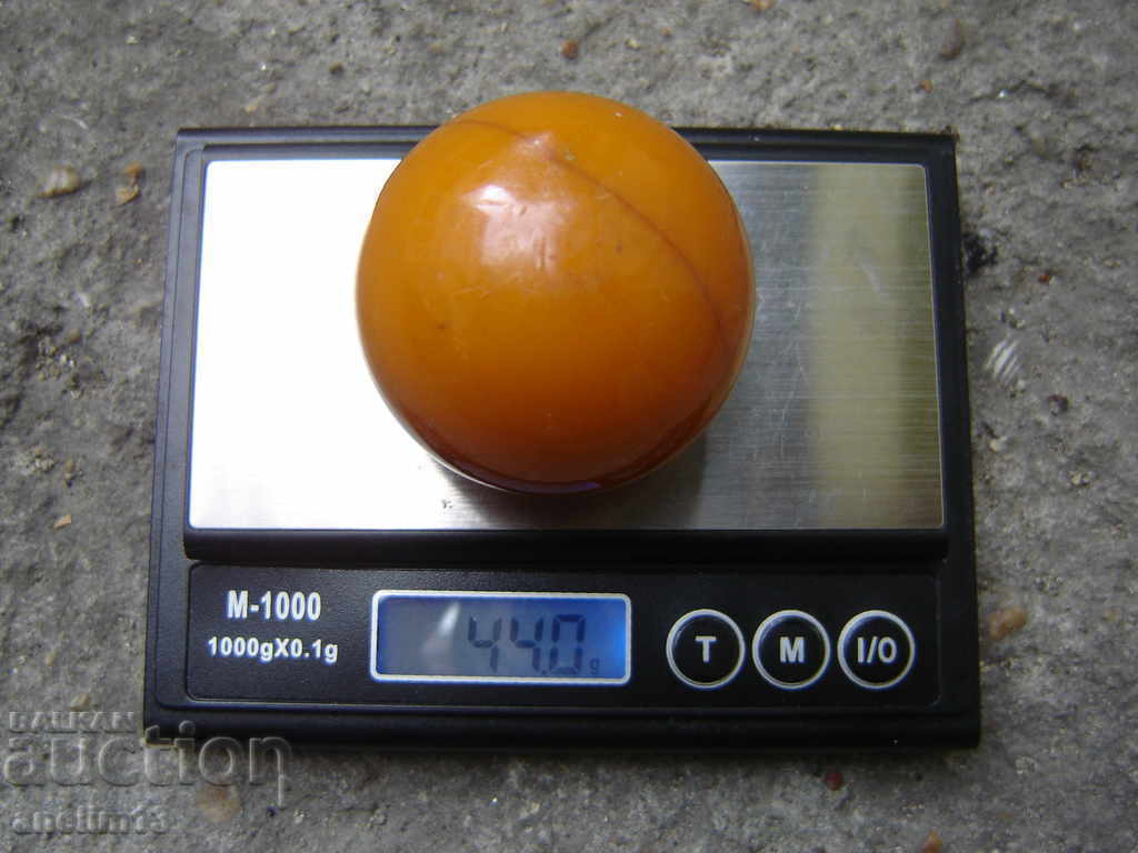 BALL HANDLE AMBER BAKELITE - 7 BALL HANDLE AMBER BAKELITE - 7