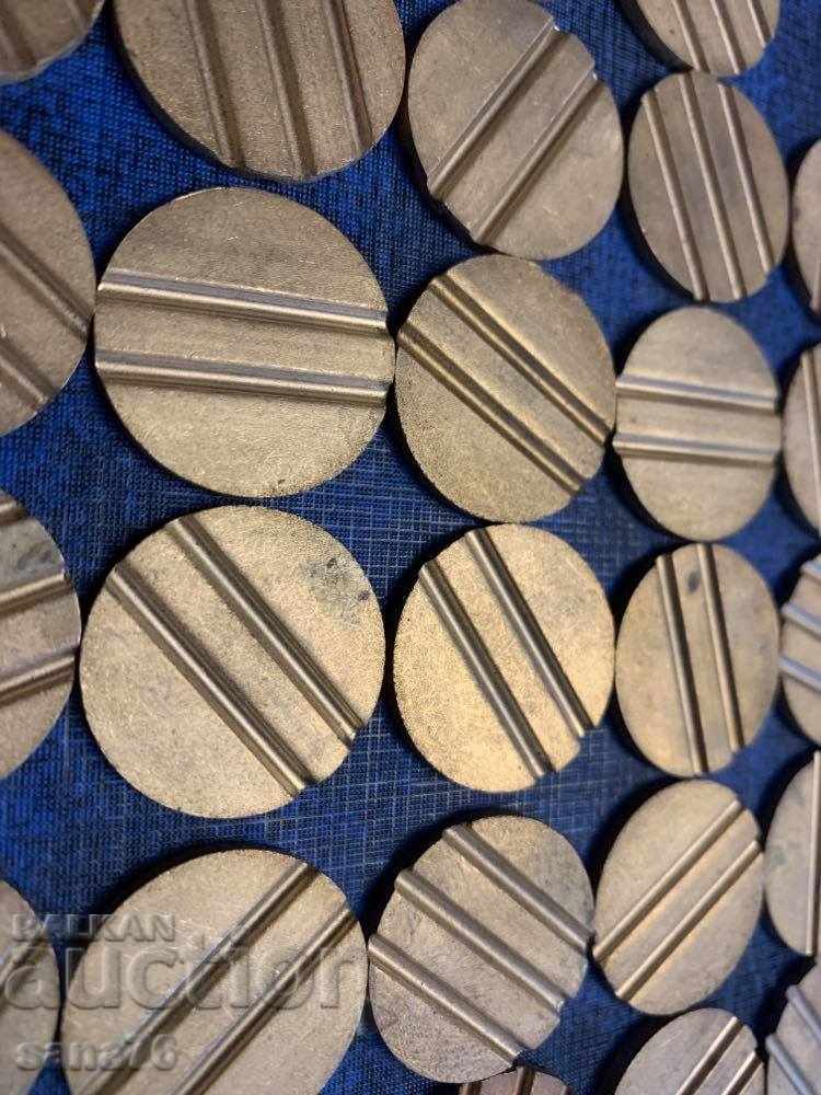Large lot of tokens, coins, game chips, phones, etc. - 46 pieces with price 10.00 BGN | € 5.11 Large lot of tokens, coins, game chips, phones, etc. - 46 pieces with price 10.00 BGN | € 5.11
