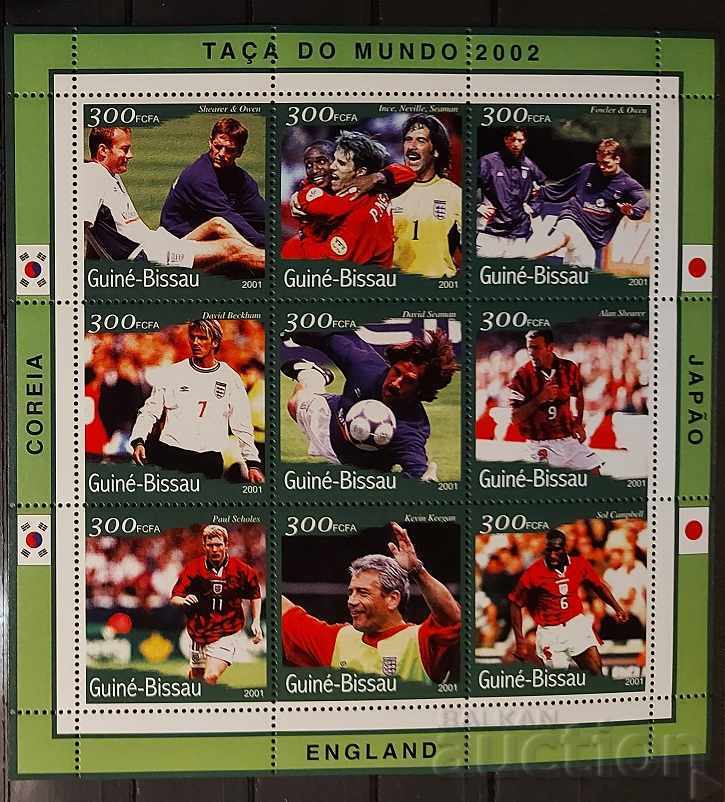 Гвинея Бисау 2001 Спорт/Футбол Блок Англия MNH