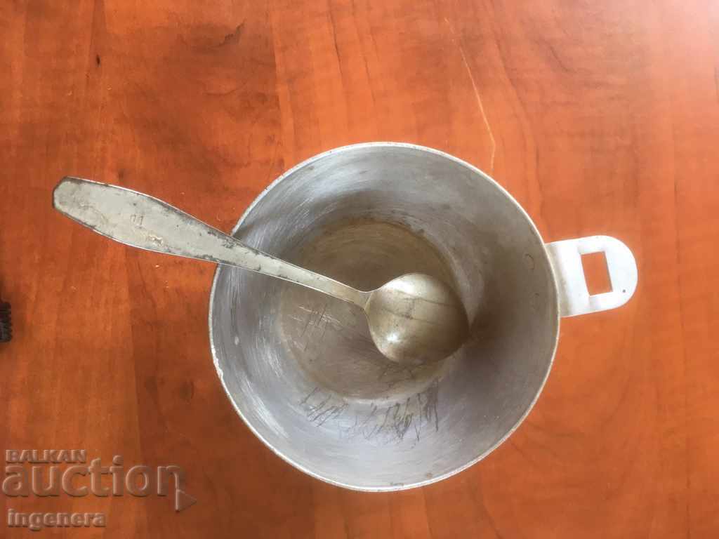 MILITARY JUG AND SPOON FIELD UTENSILS with price 7.00 BGN | € 3.58 MILITARY JUG AND SPOON FIELD UTENSILS with price 7.00 BGN | € 3.58