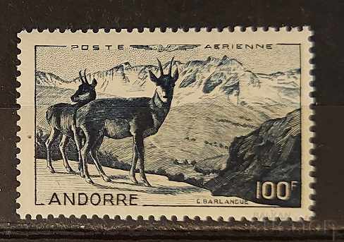 French Andorra 1950 Fauna MH