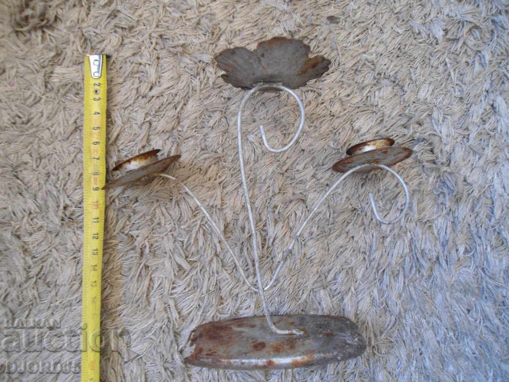 An old metal candleholder - 5