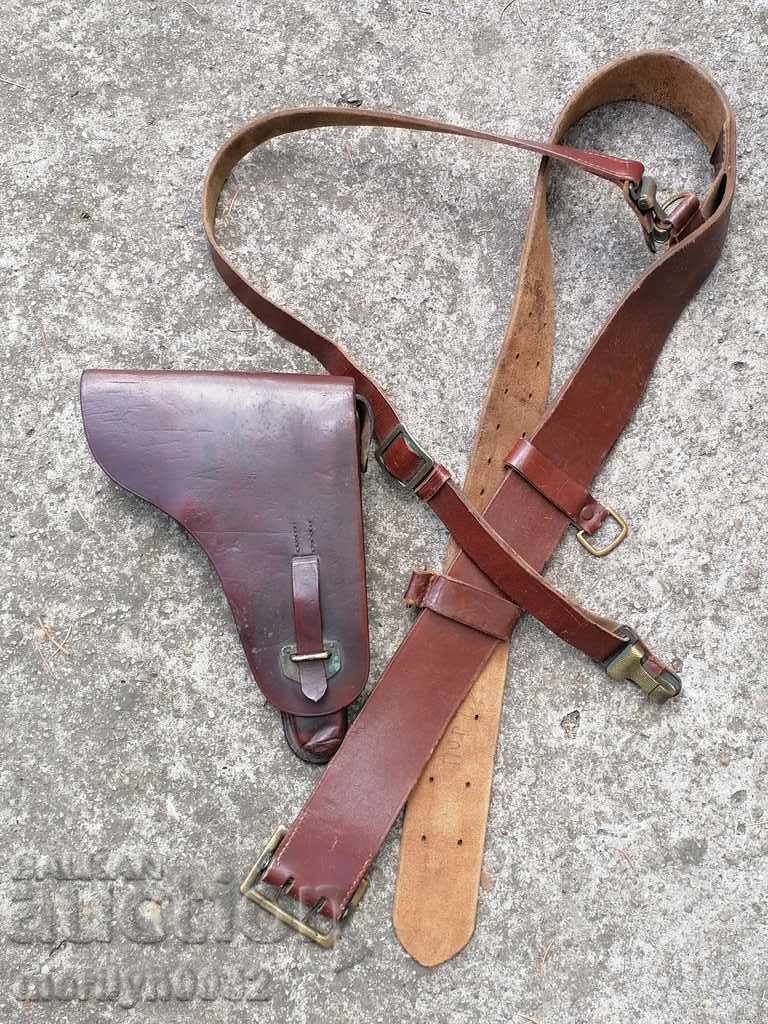 Royal Officers Combat Belt WW2 Luger 08 Pistol Holster - 5 Royal Officers Combat Belt WW2 Luger 08 Pistol Holster - 5