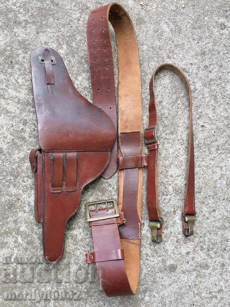 Royal Officers Combat Belt WW2 Luger 08 Pistol Holster - 6 Royal Officers Combat Belt WW2 Luger 08 Pistol Holster - 6