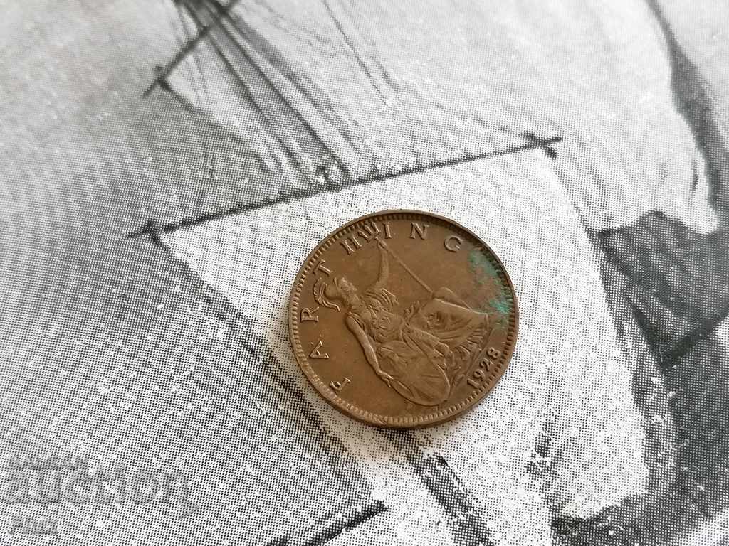 Monedă - Marea Britanie - 1 farting 1928