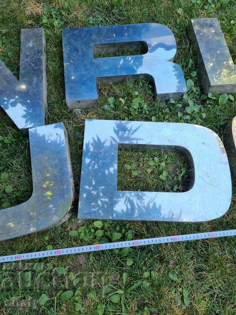 Licitație Litere metalice din oțel inoxidabil