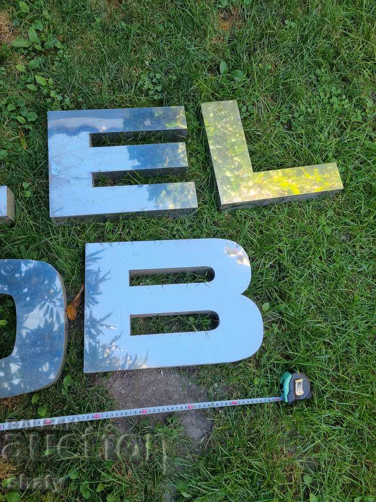 Litere metalice din oțel inoxidabil - 5