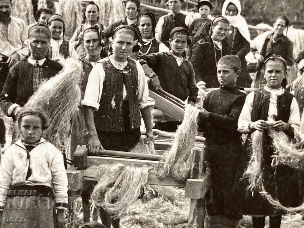 Δημοπρασία Επεξεργασία κάνναβης χωριό Καράμτσα / Καράντσι / παλιά φωτογραφία