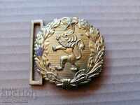 Cataramă bronz ofițerească de curea, placă blazon