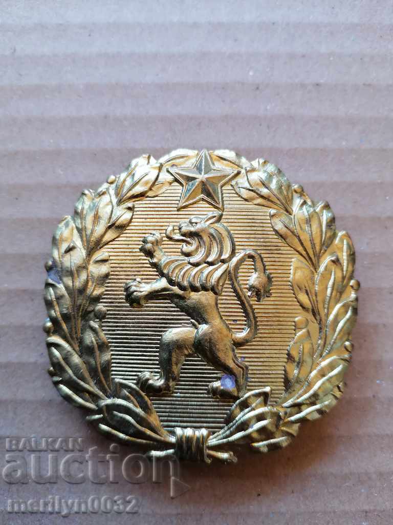 Officer's bronze belt buckle, buckle blazon - 6 Officer's bronze belt buckle, buckle blazon - 6