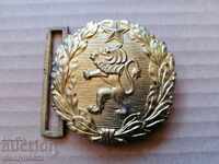 Cataramă bronz ofițerească de curea, placă blazon