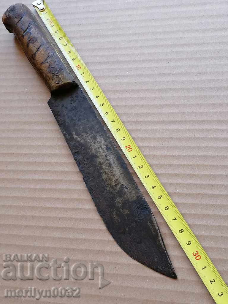 Hand-forged shepherd's knife with buffalo horn scabbard, karakulak - 6 Hand-forged shepherd's knife with buffalo horn scabbard, karakulak - 6