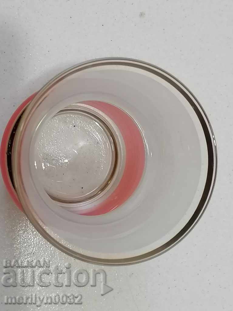 Auction Old vase red glass Bohemia Auction Old vase red glass Bohemia