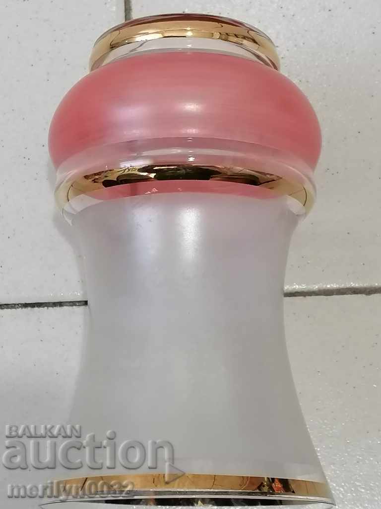 Delivery of Old vase red glass Bohemia Delivery of Old vase red glass Bohemia