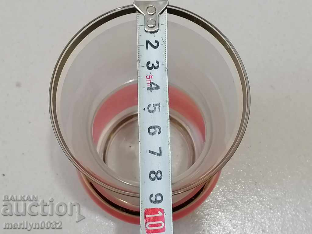 Old vase red glass Bohemia - 7 Old vase red glass Bohemia - 7