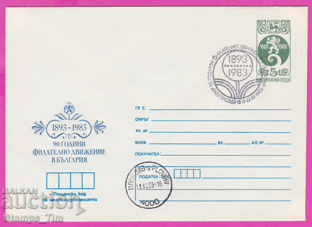 Auction 270618 / Bulgaria IPTZ 1983 Plovdiv 90 g filat movement Auction 270618 / Bulgaria IPTZ 1983 Plovdiv 90 g filat movement