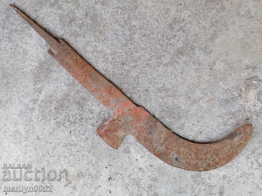 Auction Old hand forged koser wrought iron satyr Auction Old hand forged koser wrought iron satyr