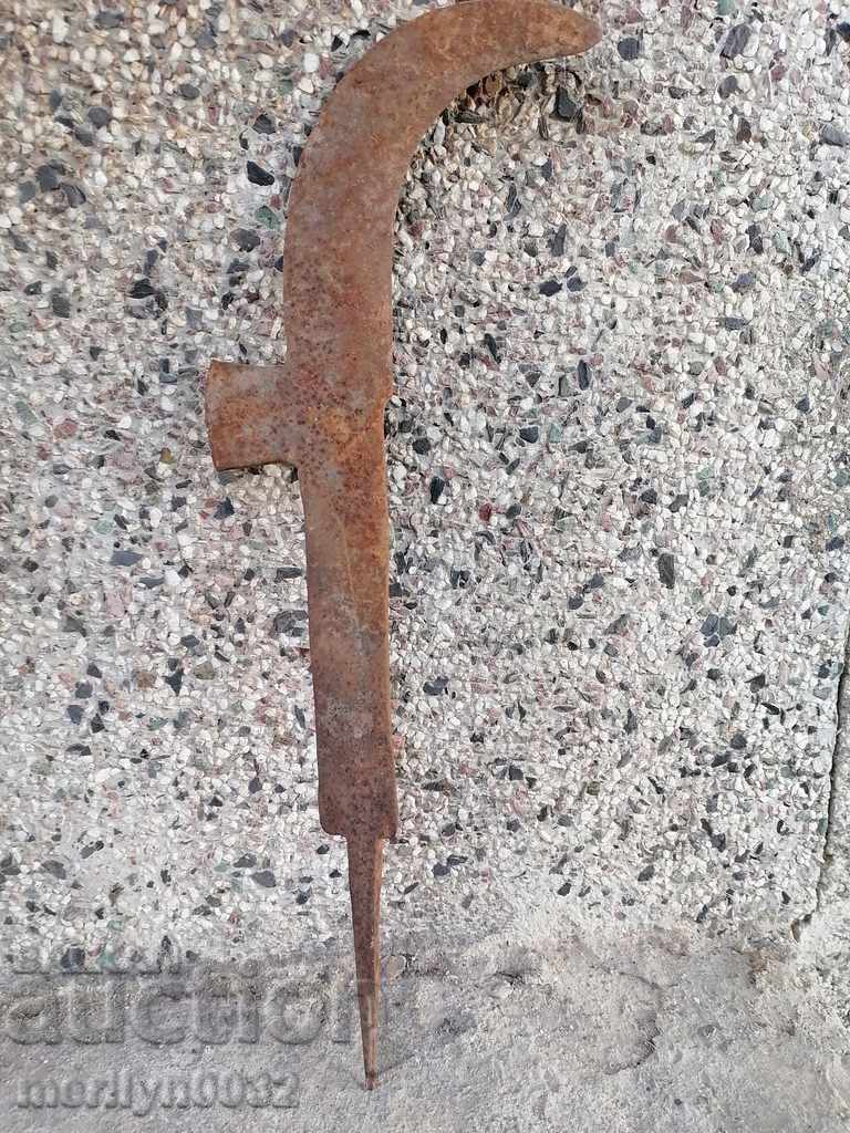 Old hand forged koser wrought iron satyr - 5 Old hand forged koser wrought iron satyr - 5