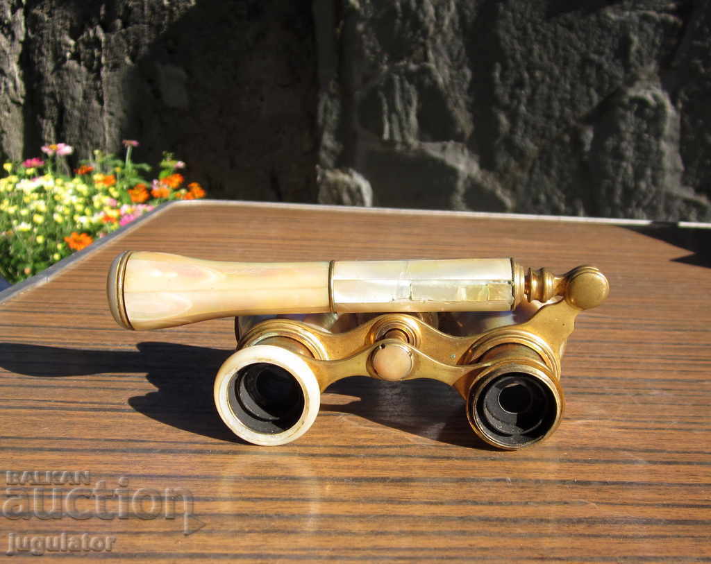 old mother of pearl binoculars mother of pearl binoculars with mother of pearl handle - 5